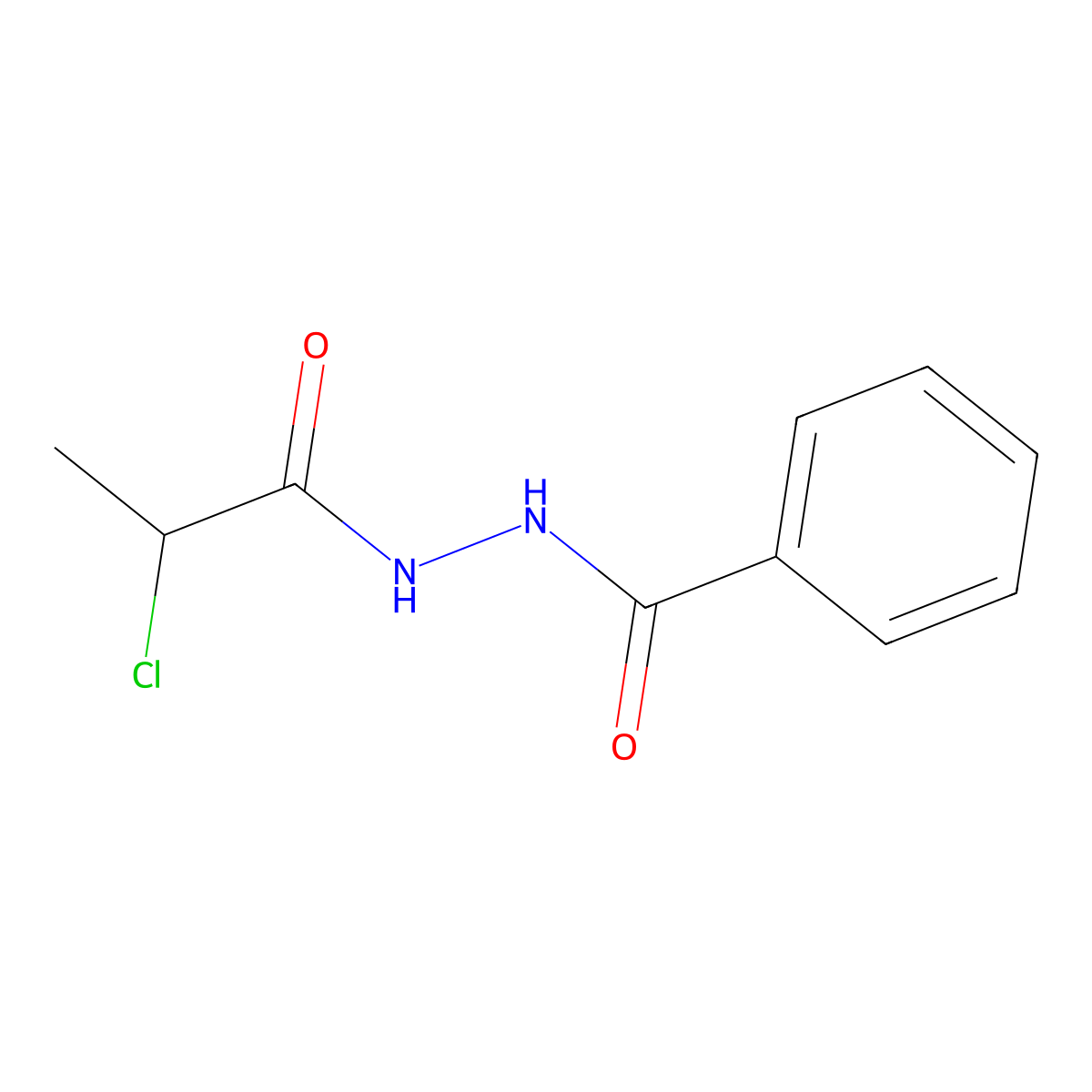 N'-(2-chloropropanoyl)benzohydrazide molecular structure, CAS 851115-98-5