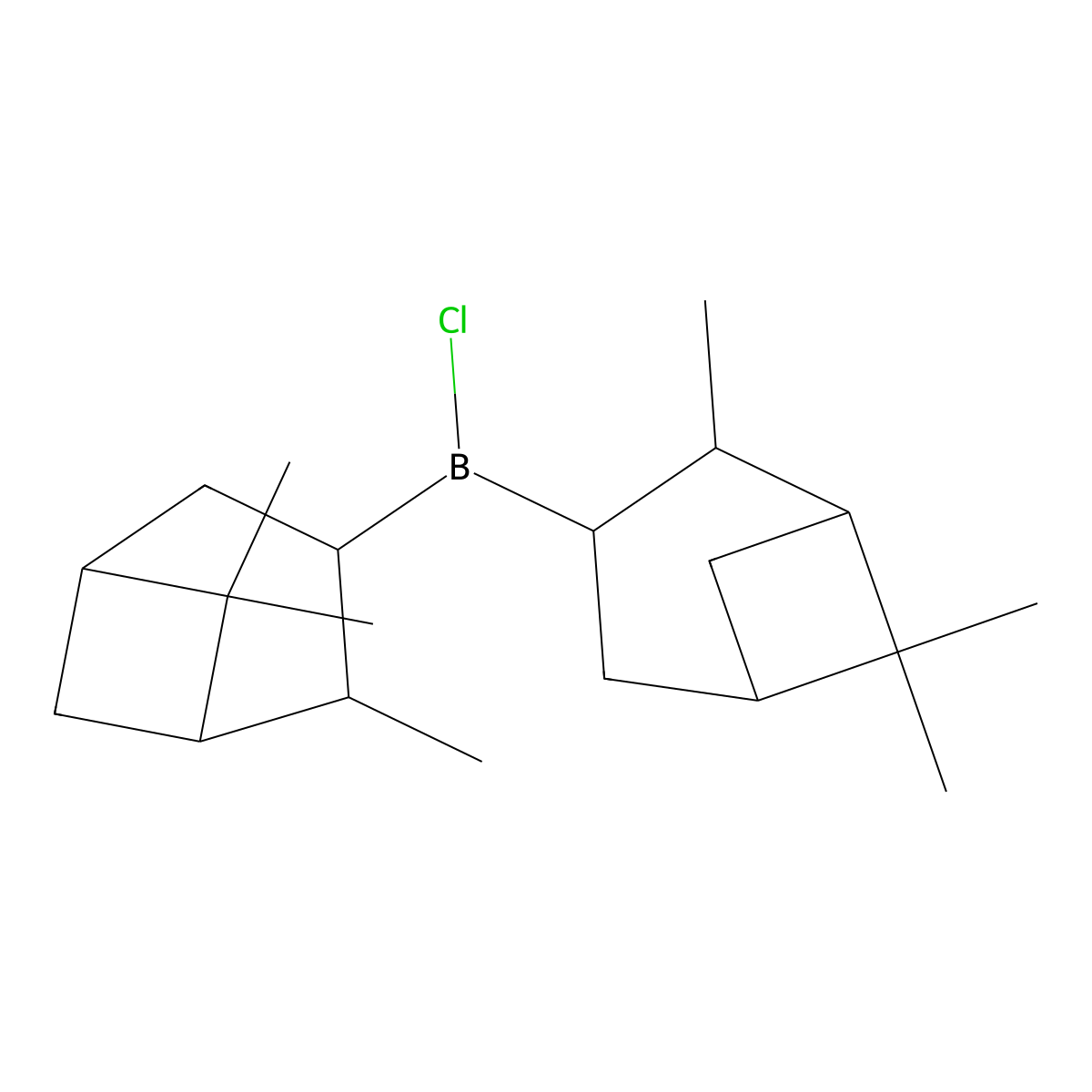 (-)-Diisopinocampheyl chloroborane molecular structure, CAS 85116-37-6