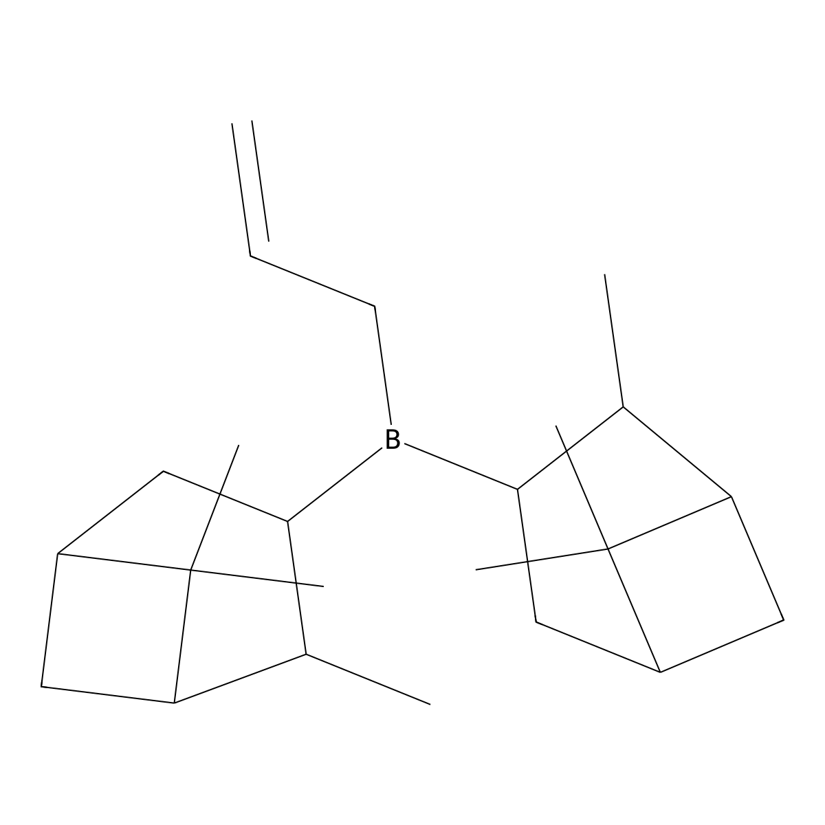 (-)-Ipc2B(allyl), 1M IN pentane molecular structure, CAS 85116-38-7