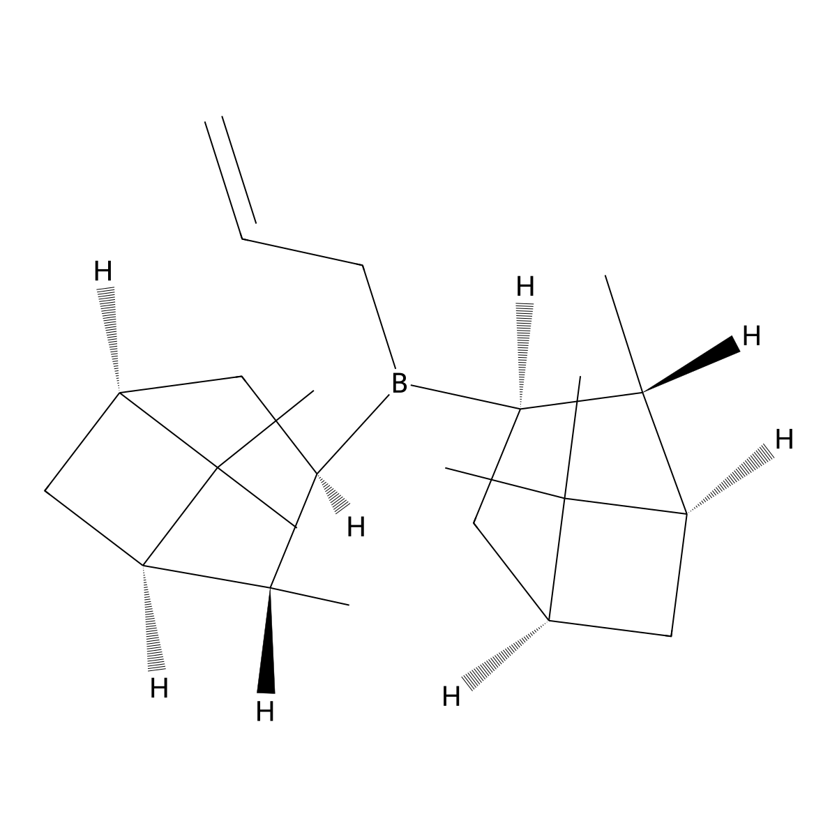 (-)-Ipc2B(allyl), 1M IN pentane molecular structure, CAS 85116-38-7