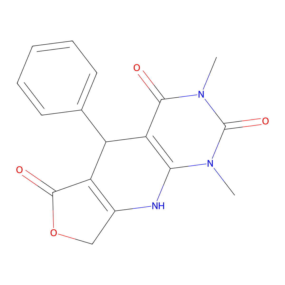 11,13-Dimethyl-8-phenyl-5-oxa-2,11,13-triazatricyclo[7.4.0.0^{3,7}]trideca-1(9),3(7)-diene-6,10,12-trione molecular structure, CAS 851168-63-3