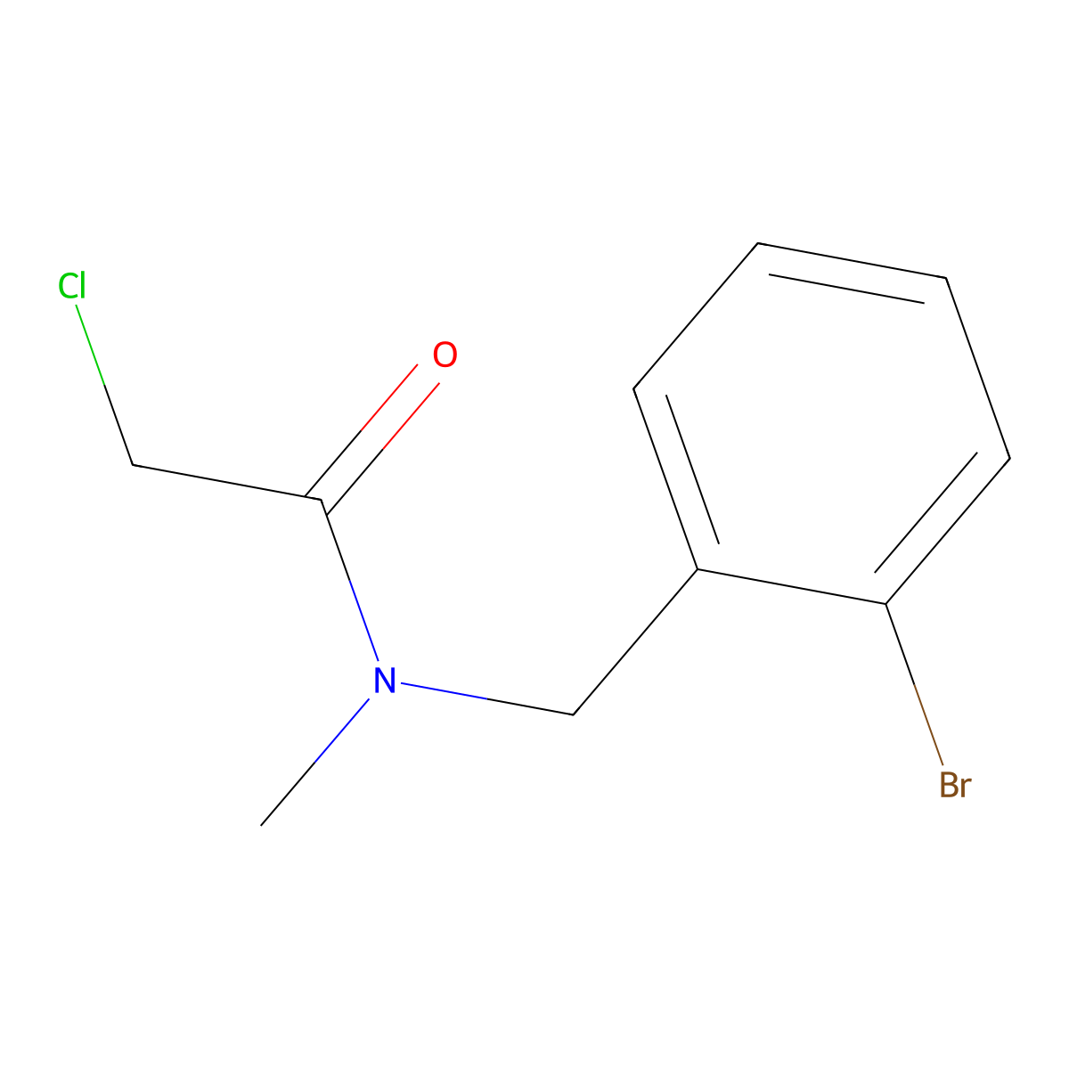 N-[(2-bromophenyl)methyl]-2-chloro-N-methylacetamide molecular structure, CAS 851169-51-2