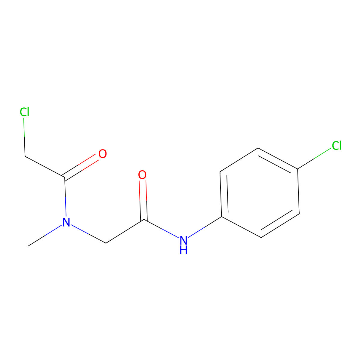 2-chloro-N-{[(4-chlorophenyl)carbamoyl]methyl}-N-methylacetamide molecular structure, CAS 851176-01-7