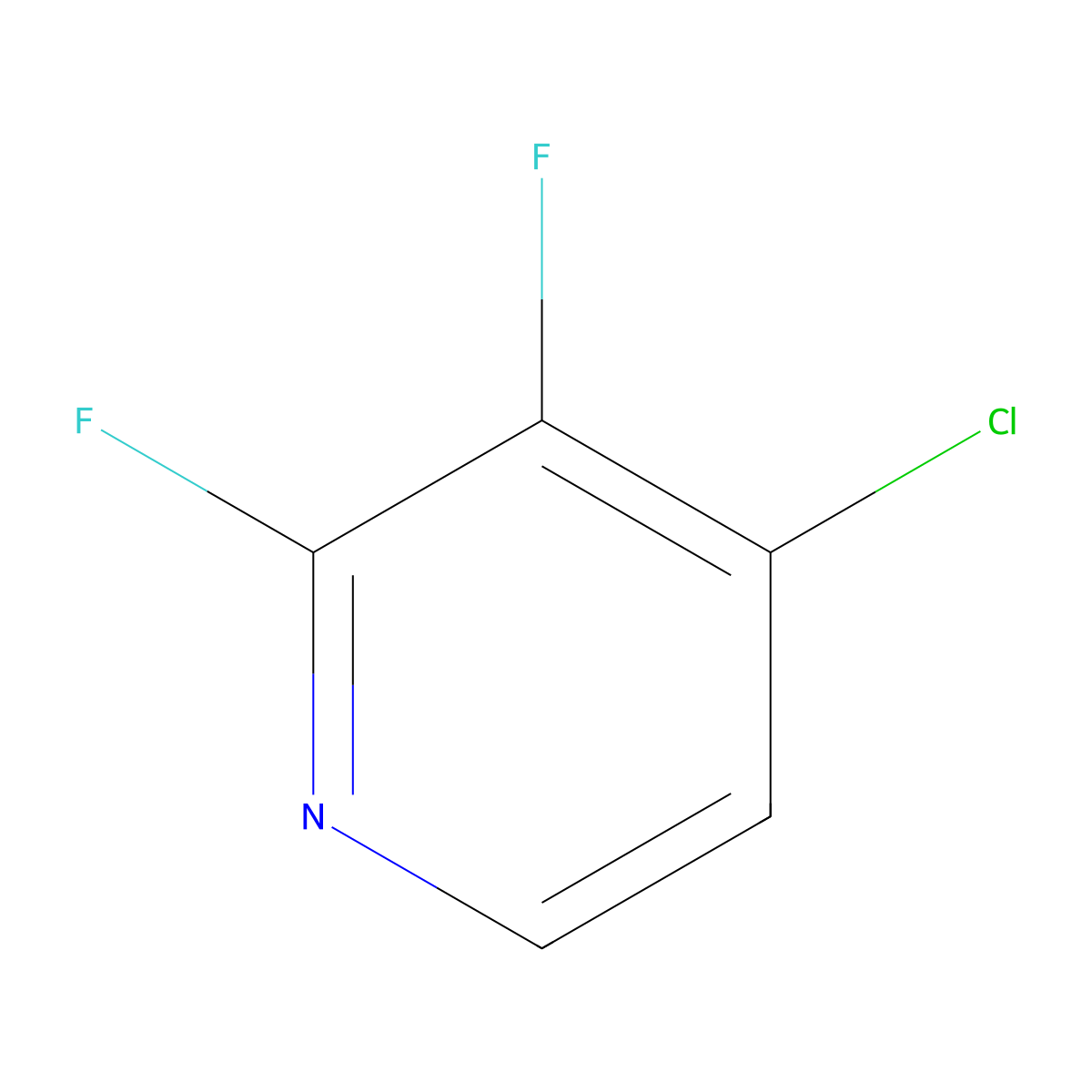 4-Chloro-2,3-difluoropyridine molecular structure, CAS 851178-99-9