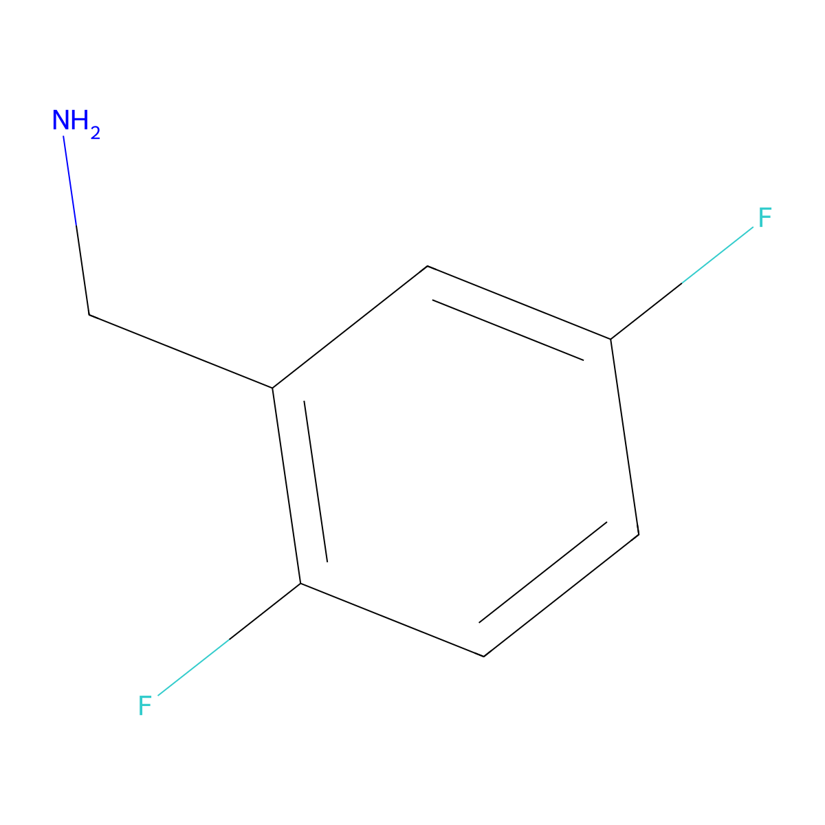 2,5-Difluorobenzylamine molecular structure, CAS 85118-06-5