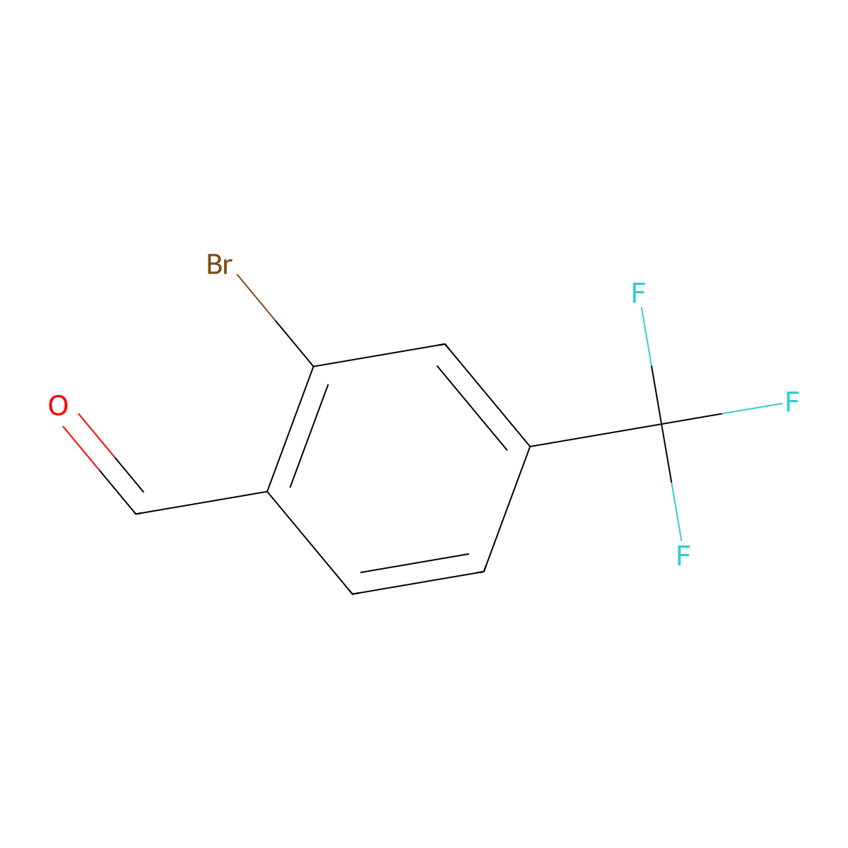 2-Bromo-4-(trifluoromethyl)benzaldehyde molecular structure, CAS 85118-24-7