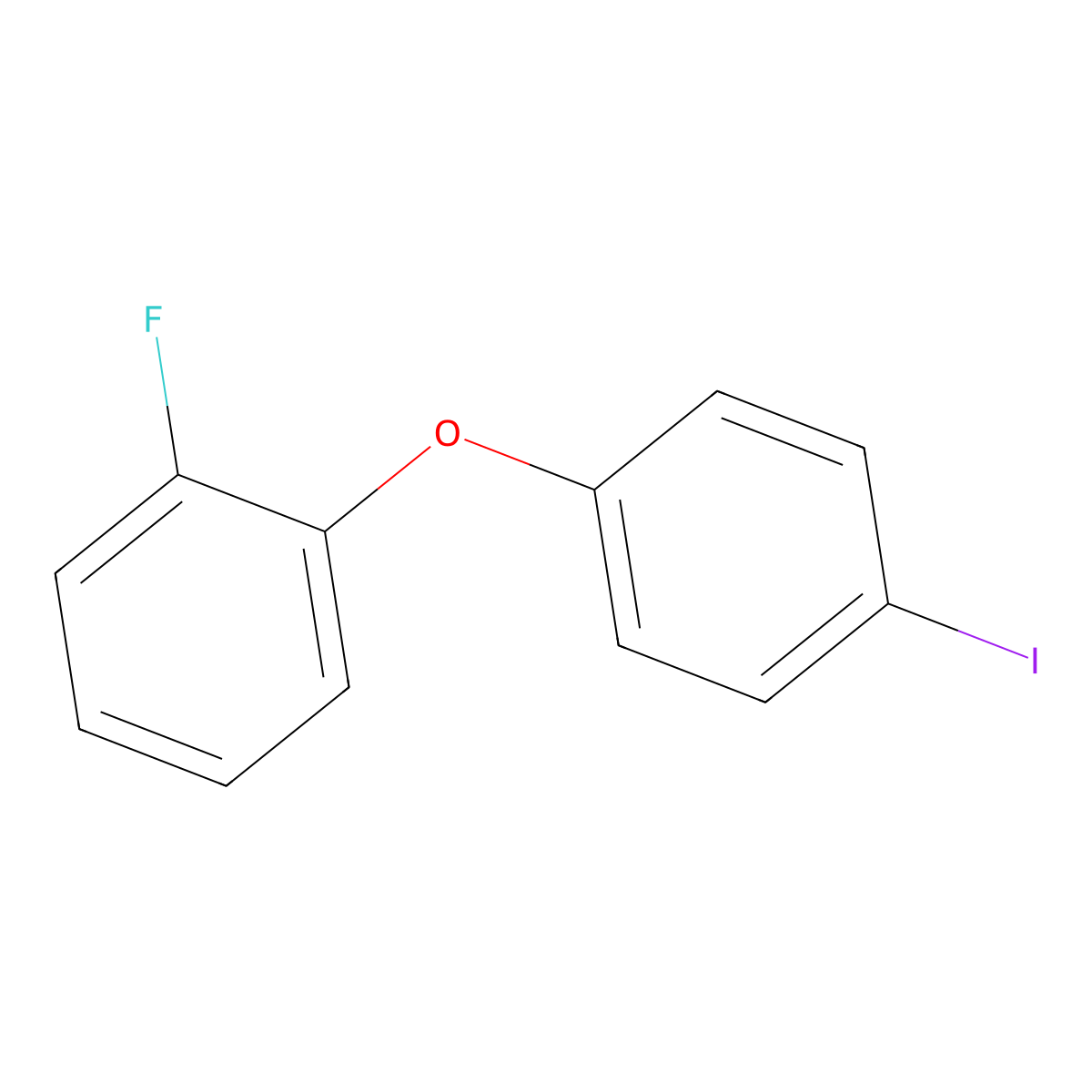 1-Fluoro-2-(4-iodophenoxy)benzene molecular structure, CAS 851199-57-0