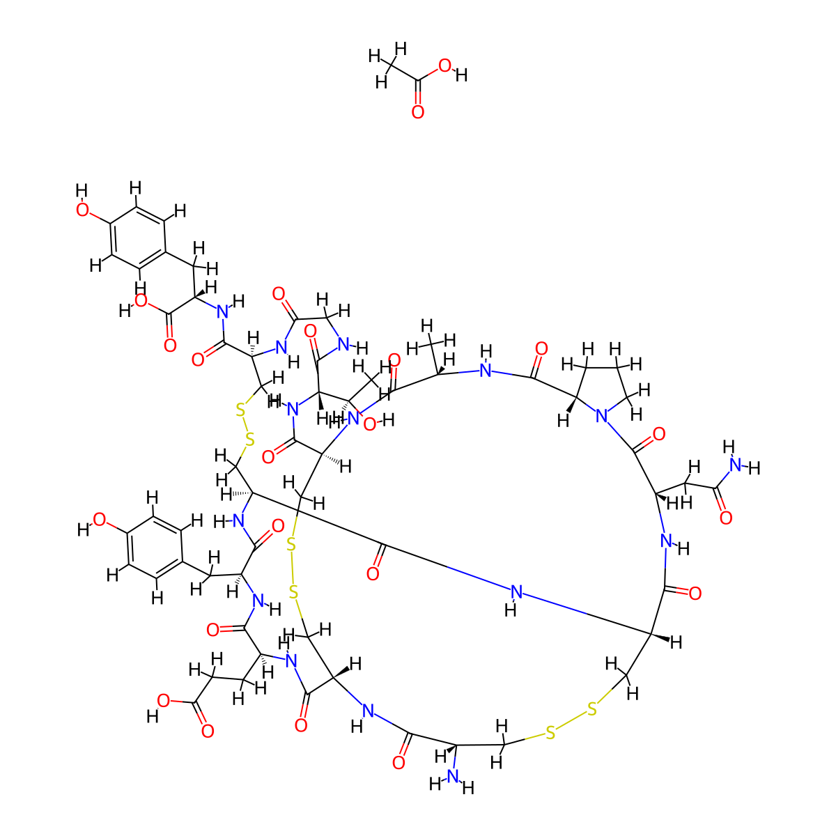 Linaclotide Acetate molecular structure, CAS 851199-60-5