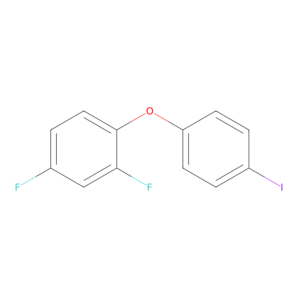 2,4-Difluoro-1-(4-iodophenoxy)-benzene molecular structure, CAS 851199-61-6