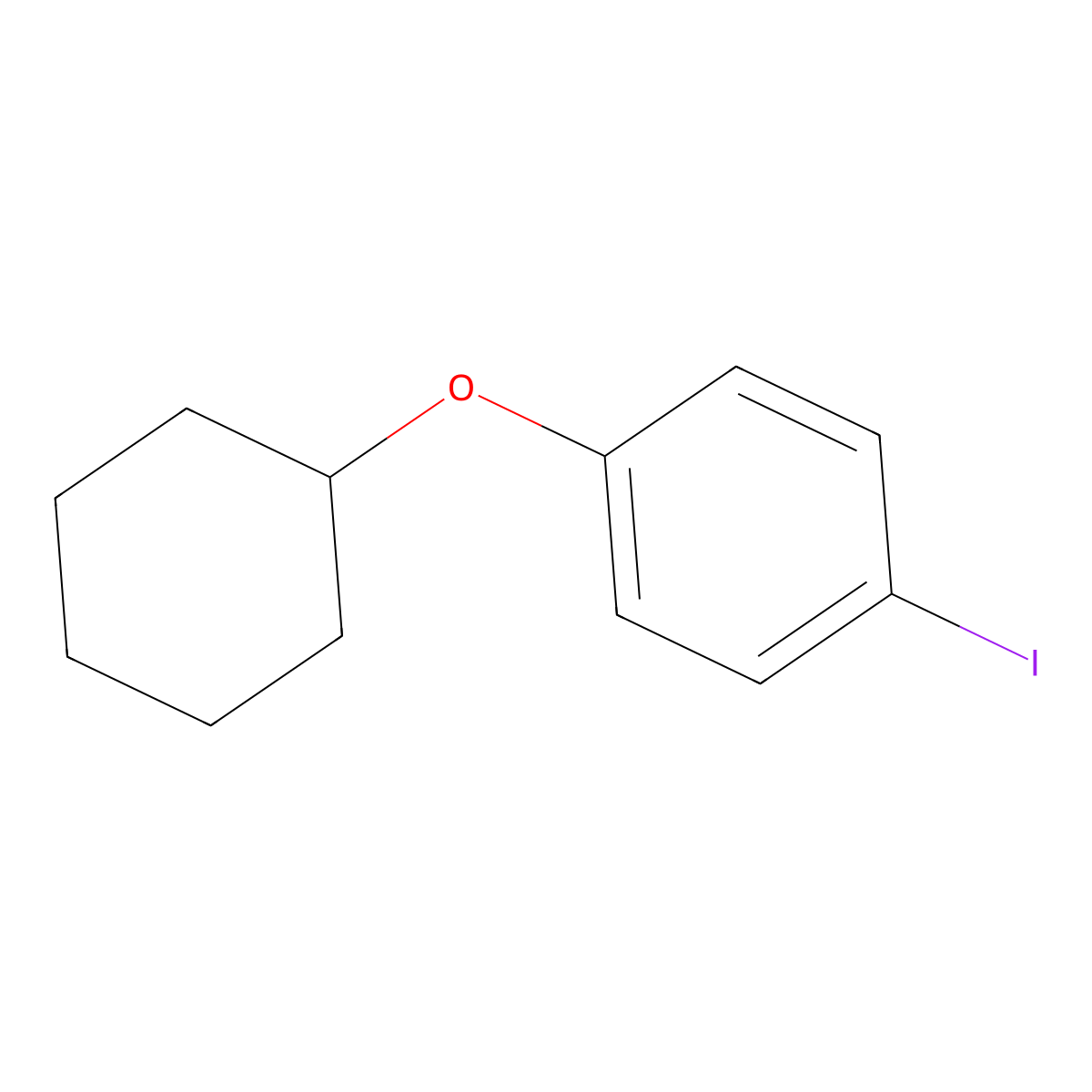 1-(Cyclohexyloxy)-4-iodobenzene molecular structure, CAS 851199-63-8