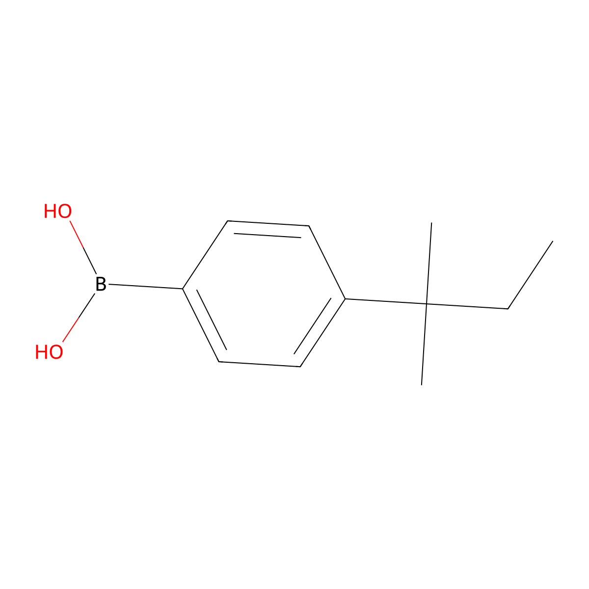 [4-(2-Methylbutan-2-yl)phenyl]boronic acid molecular structure, CAS 851199-87-6