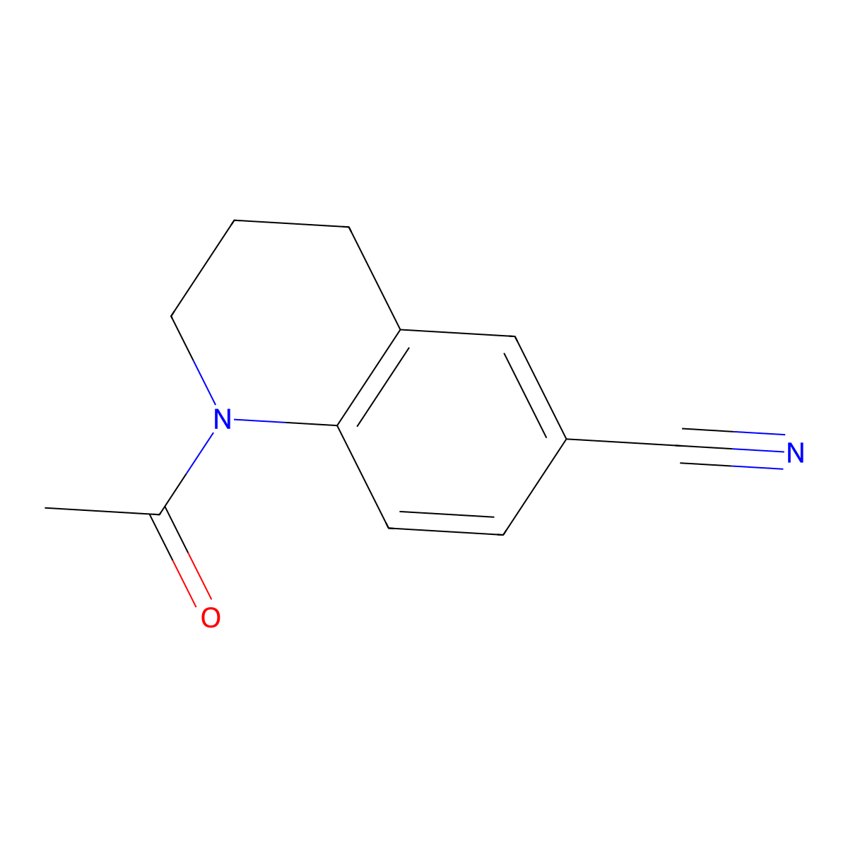 1-Acetyl-1,2,3,4-tetrahydroquinoline-6-carbonitrile molecular structure, CAS 851202-94-3