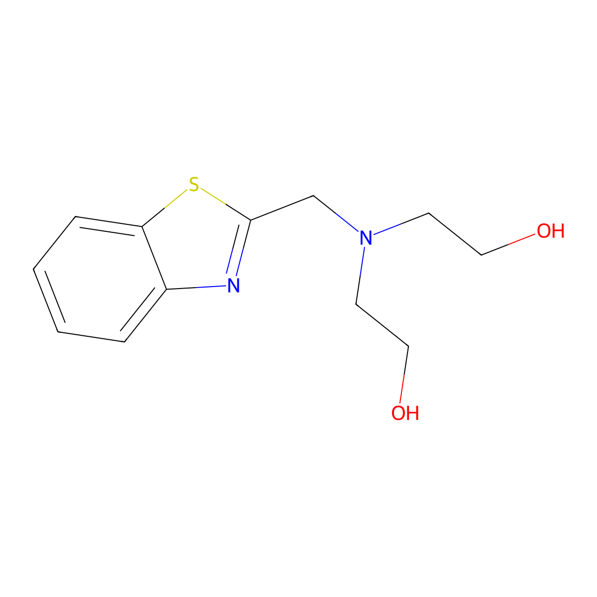 2,2'-{[(1,3-Benzothiazol-2-yl)methyl]azanediyl}di(ethan-1-ol) molecular structure, CAS 851218-01-4