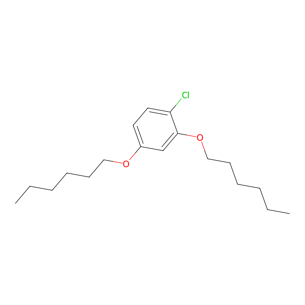 1-Chloro-2,4-bis(hexyloxy)benzene molecular structure, CAS 851228-26-7