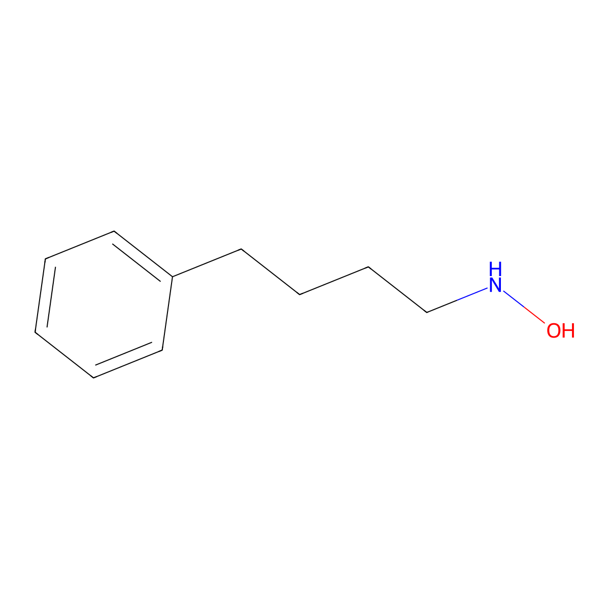 Benzenebutanamine, N-hydroxy- molecular structure, CAS 851228-77-8