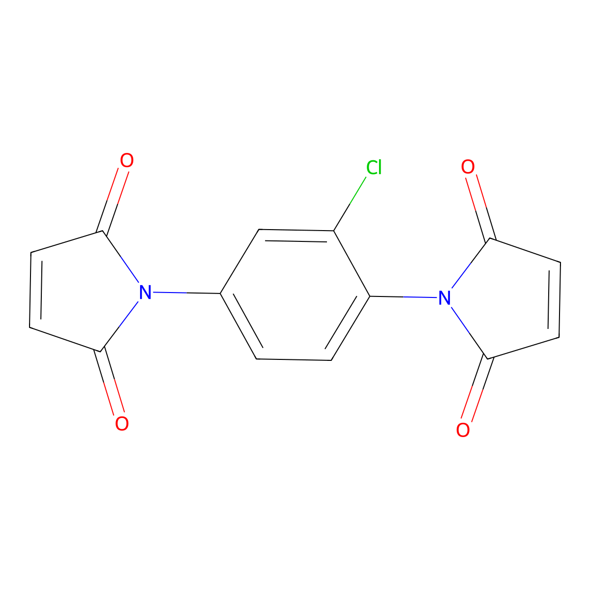 1,1'-(2-Chloro-1,4-phenylene)bis(1h-pyrrole-2,5-dione) molecular structure, CAS 85123-77-9