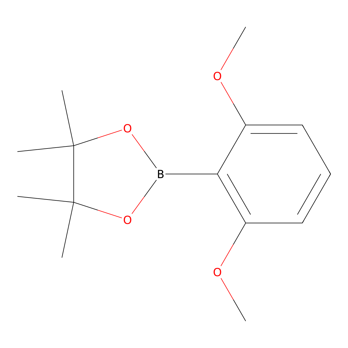 2-(2,6-Dimethoxyphenyl)-4,4,5,5-tetramethyl-1,3,2-dioxaborolane molecular structure, CAS 851231-30-6