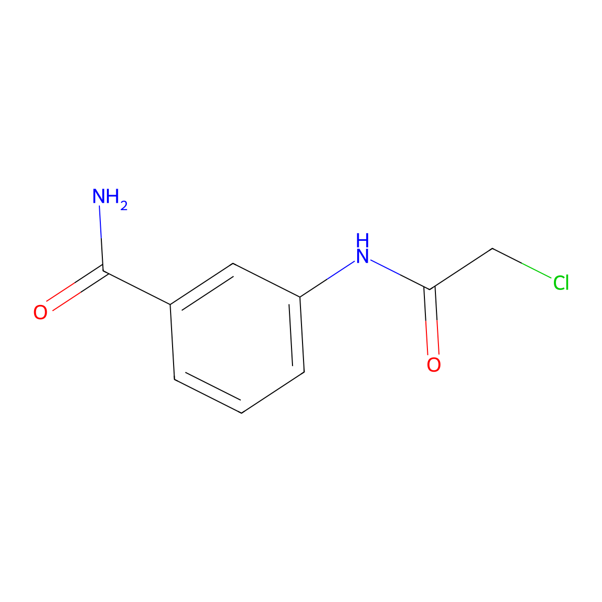 3-((2-Chloroacetyl)amino)benzamide molecular structure, CAS 85126-66-5