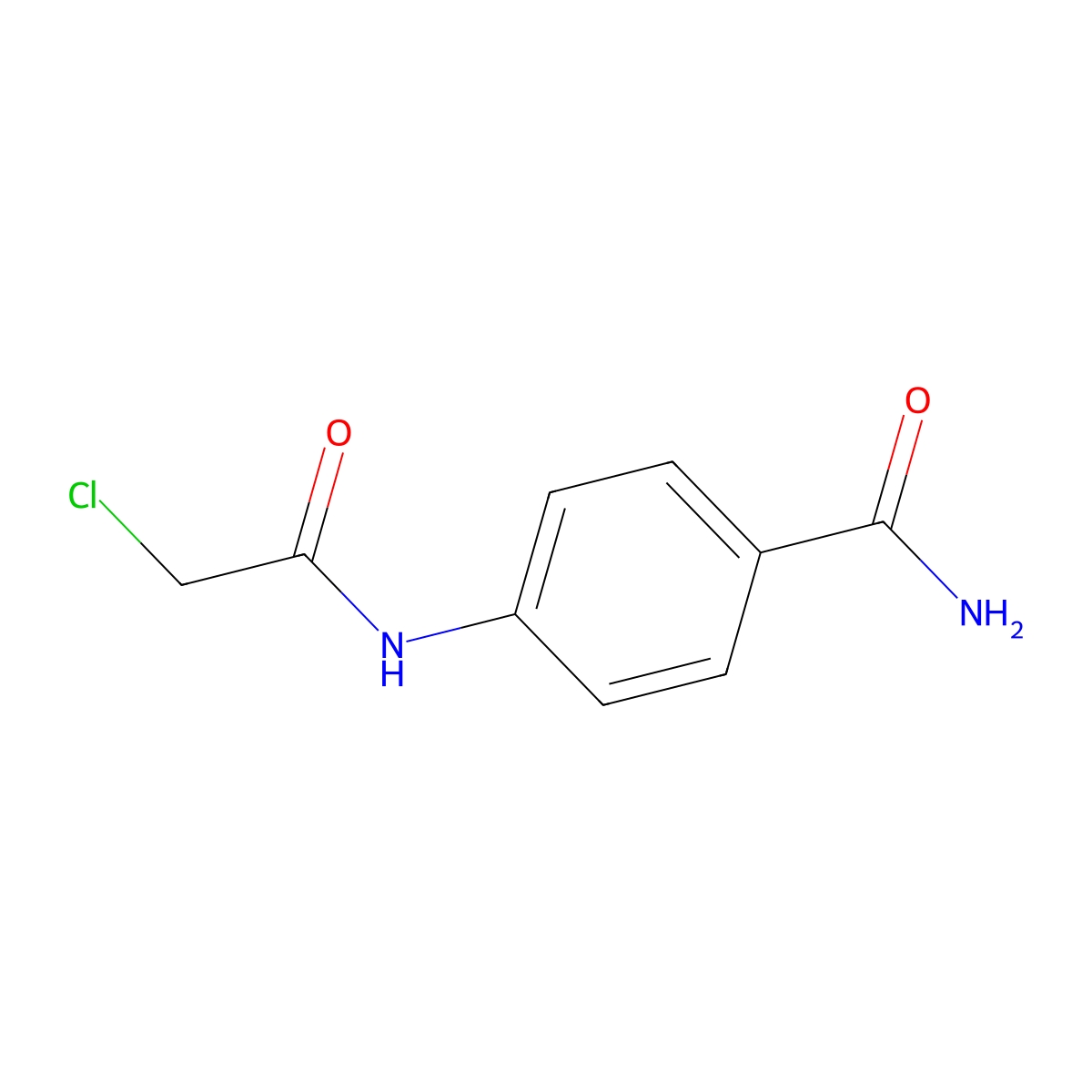 4-(2-Chloroacetamido)benzamide molecular structure, CAS 85126-67-6