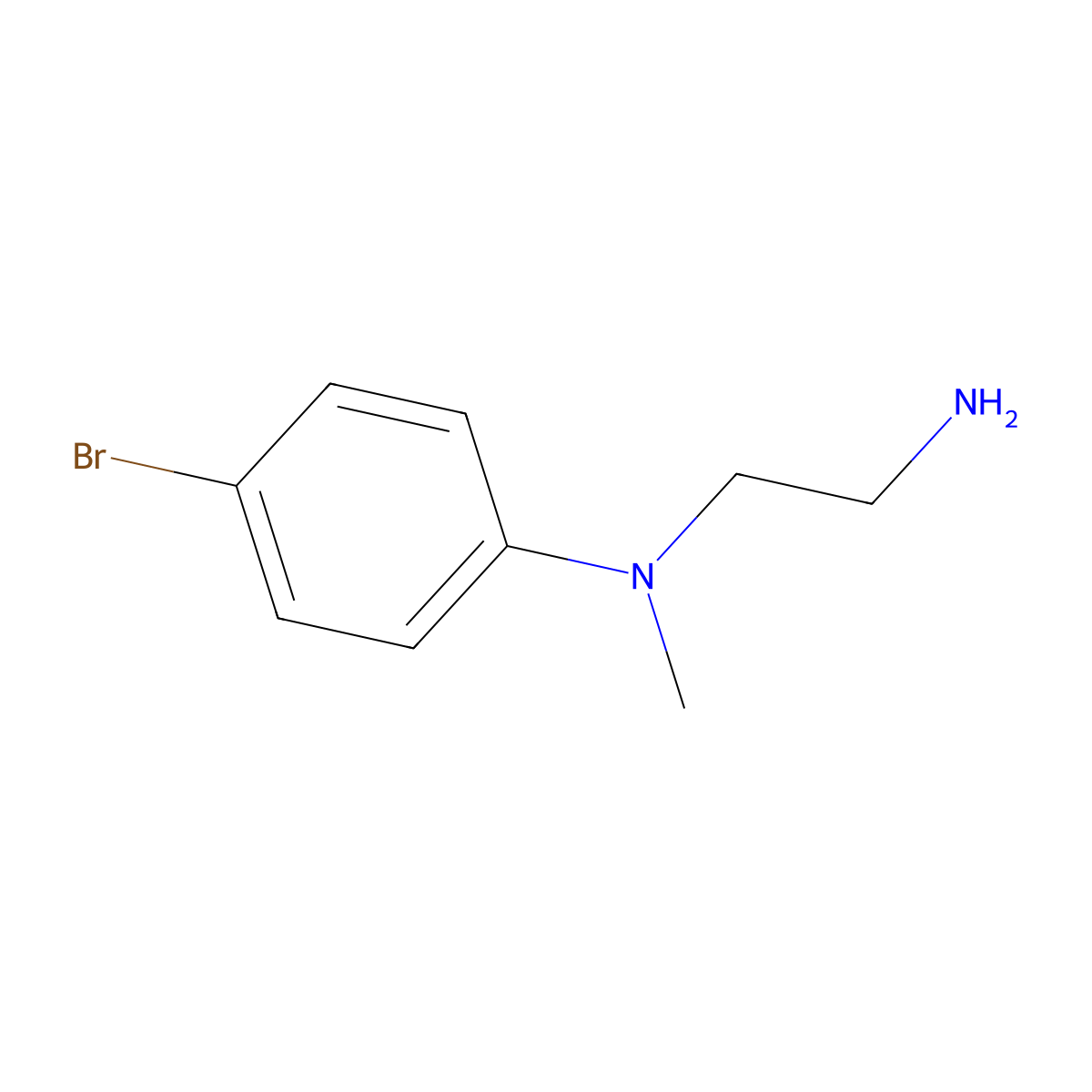 N-(2-Aminoethyl)-4-bromo-N-methylaniline molecular structure, CAS 851265-79-7