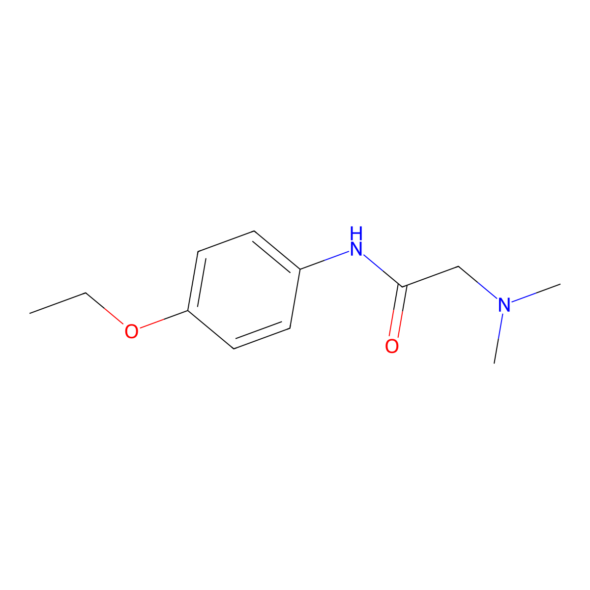 2-(dimethylamino)-N-(4-ethoxyphenyl)acetamide molecular structure, CAS 851269-40-4