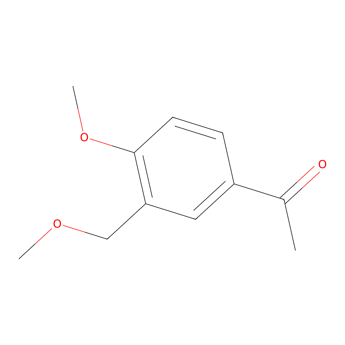 1-(4-Methoxy-3-(methoxymethyl)phenyl)ethan-1-one molecular structure, CAS 851288-49-8