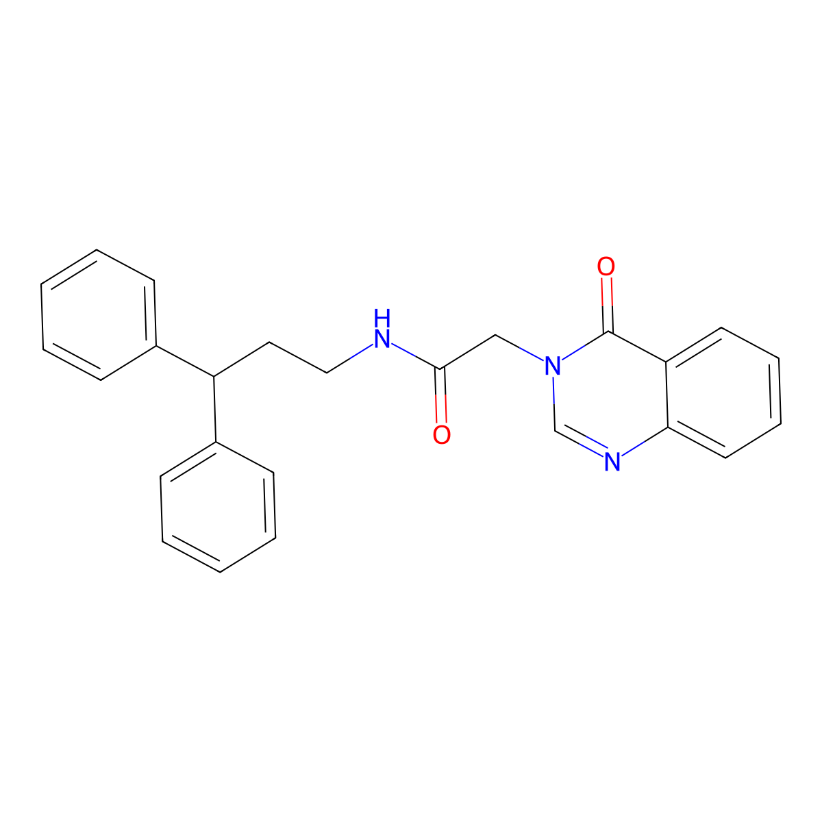 N-(3,3-diphenylpropyl)-2-(4-oxoquinazolin-3(4H)-yl)acetamide molecular structure, CAS 851289-15-1