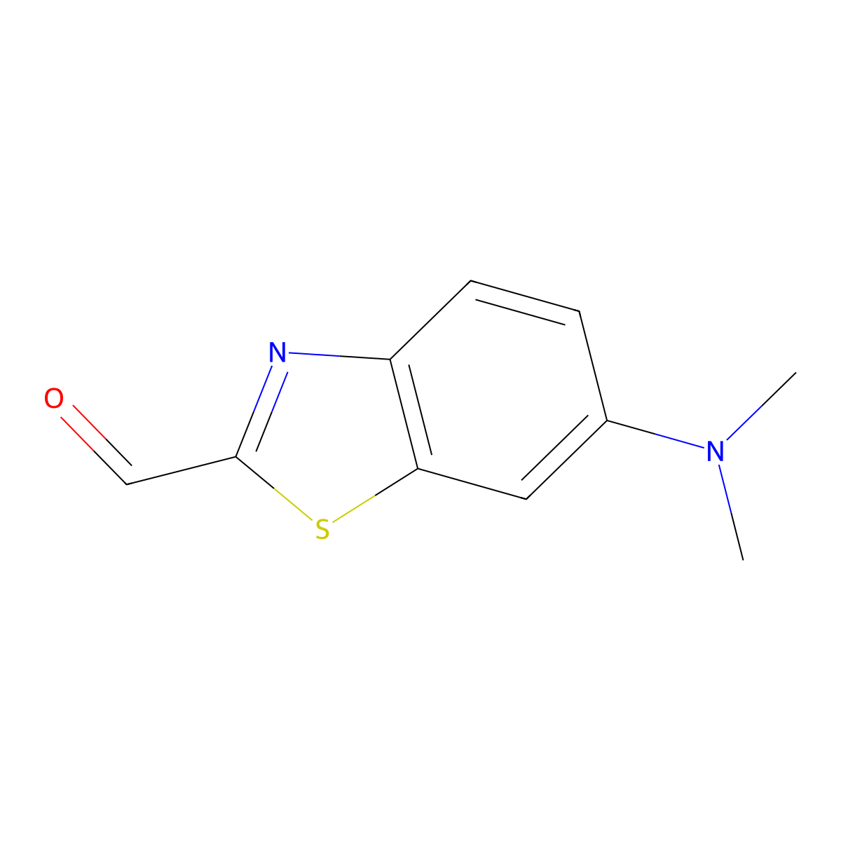 6-(Dimethylamino)benzo[d]thiazole-2-carbaldehyde molecular structure, CAS 851292-76-7