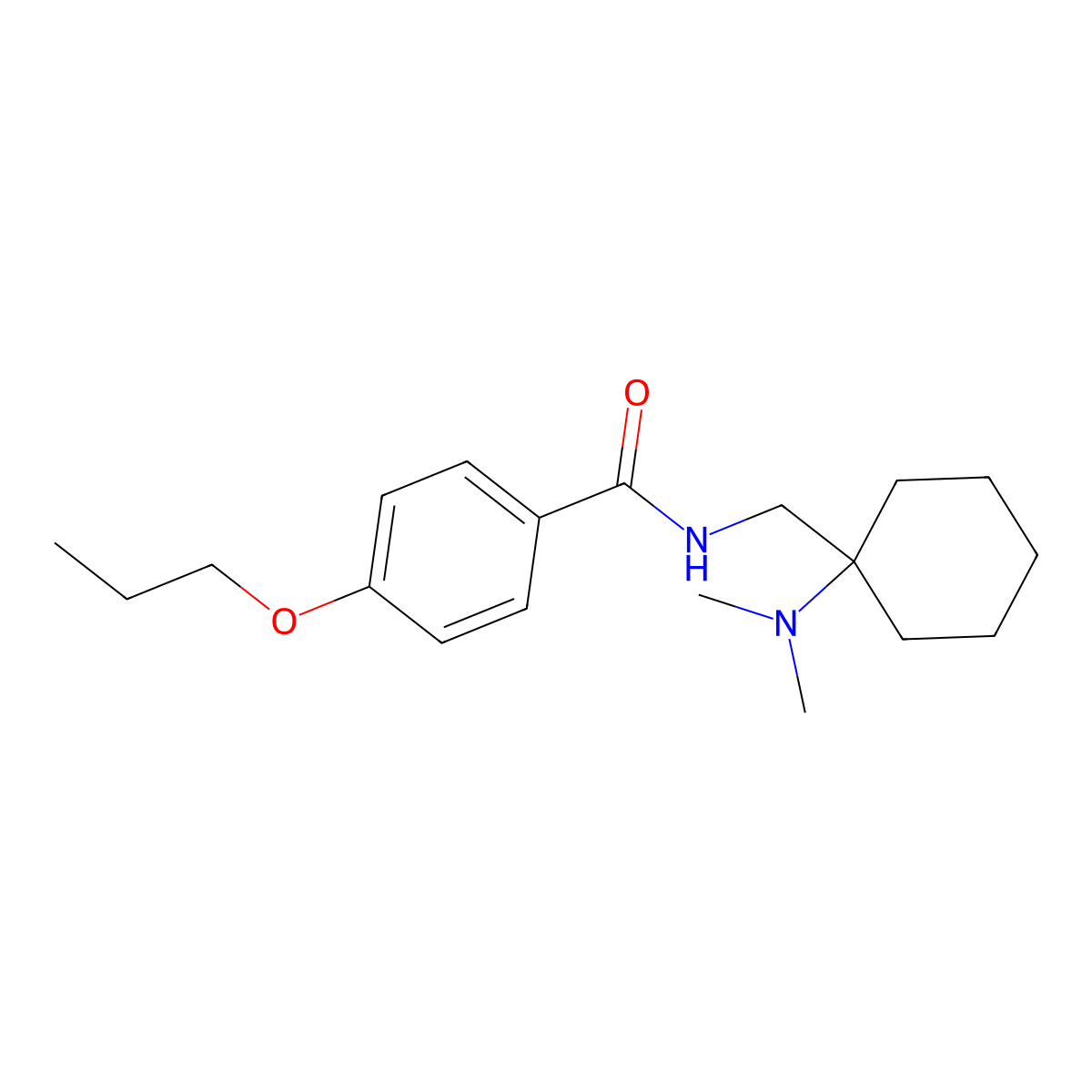 N-{[1-(dimethylamino)cyclohexyl]methyl}-4-propoxybenzamide molecular structure, CAS 851299-54-2