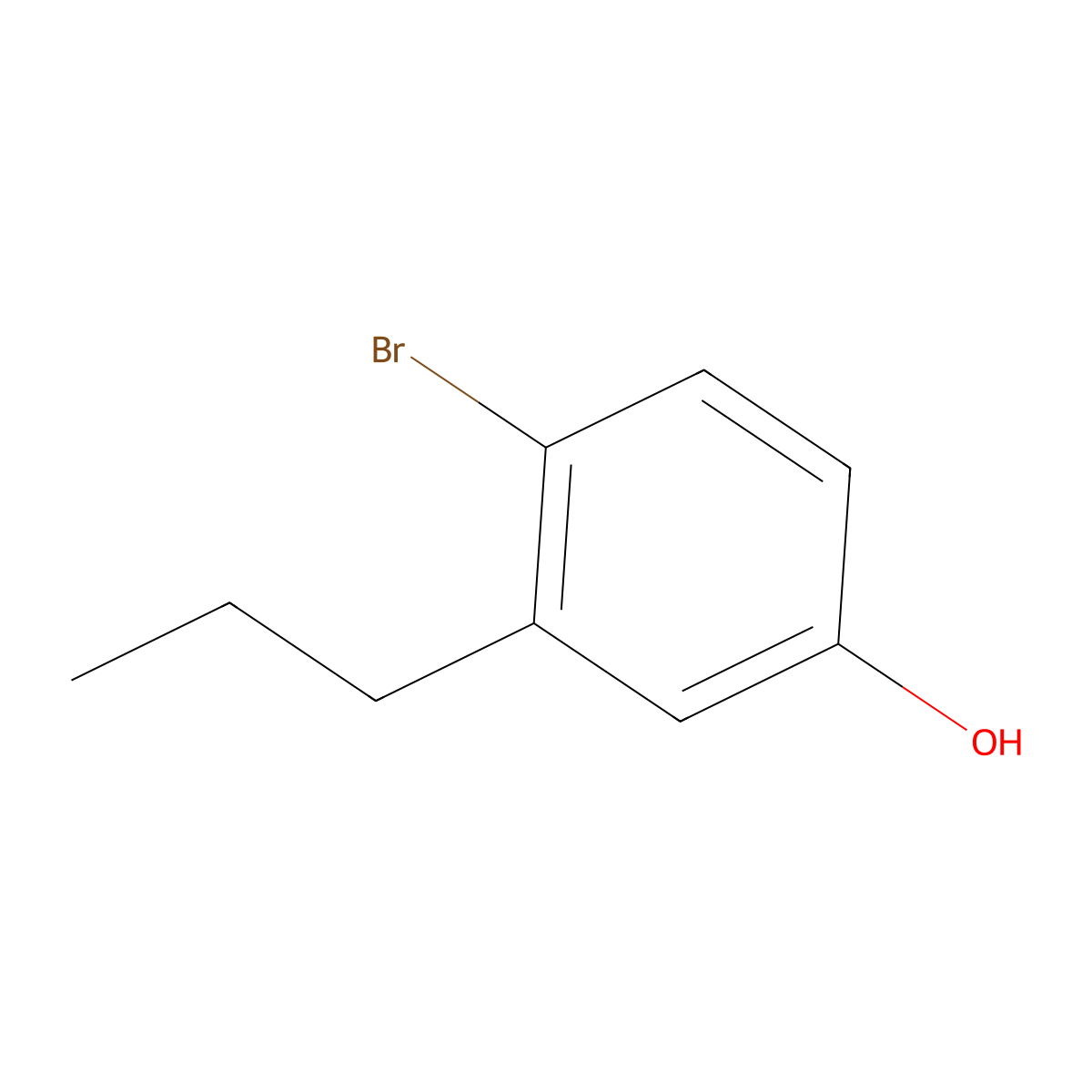4-Bromo-3-propylphenol molecular structure, CAS 851334-43-5
