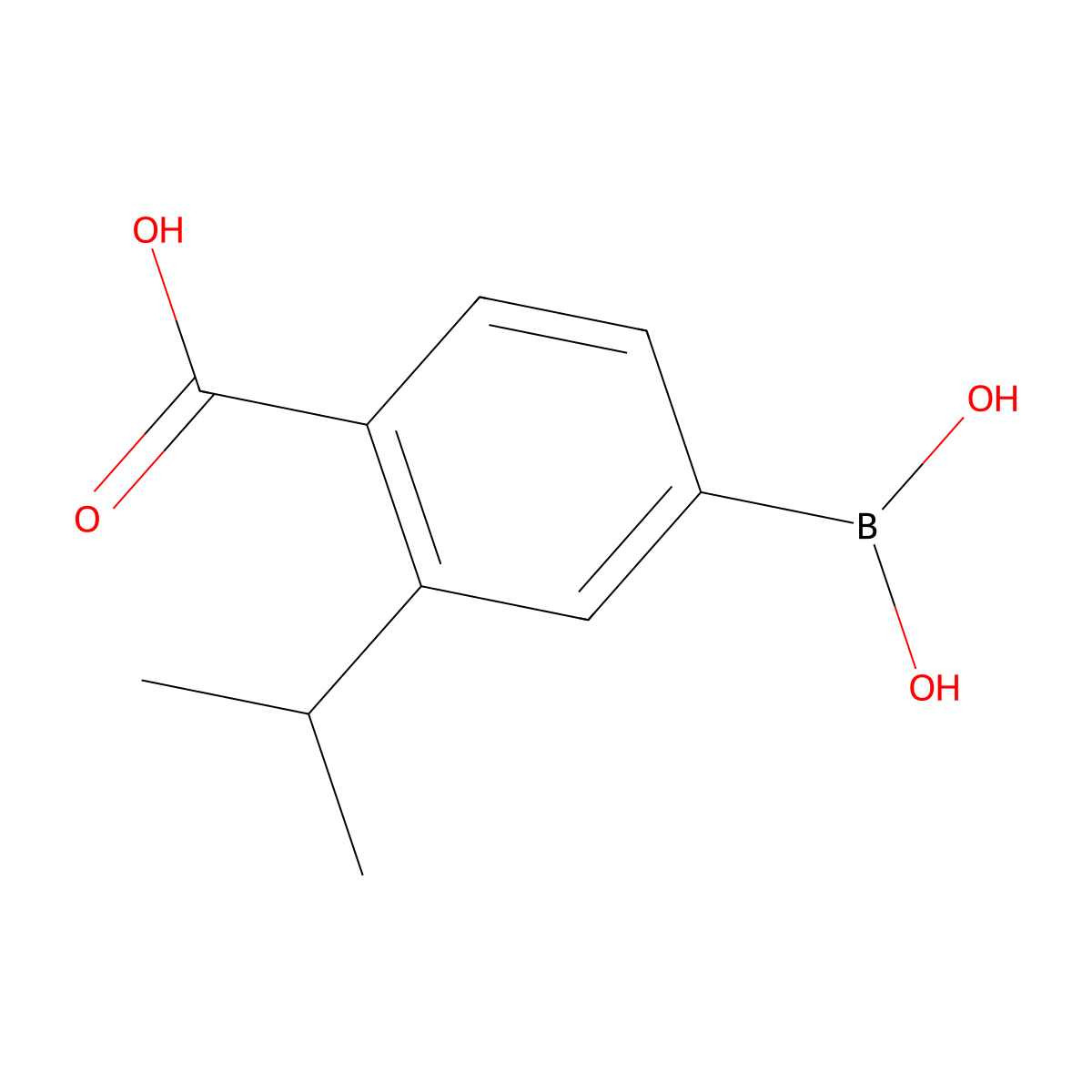 4-Carboxy-3-isopropylphenylboronic acid molecular structure, CAS 851335-14-3