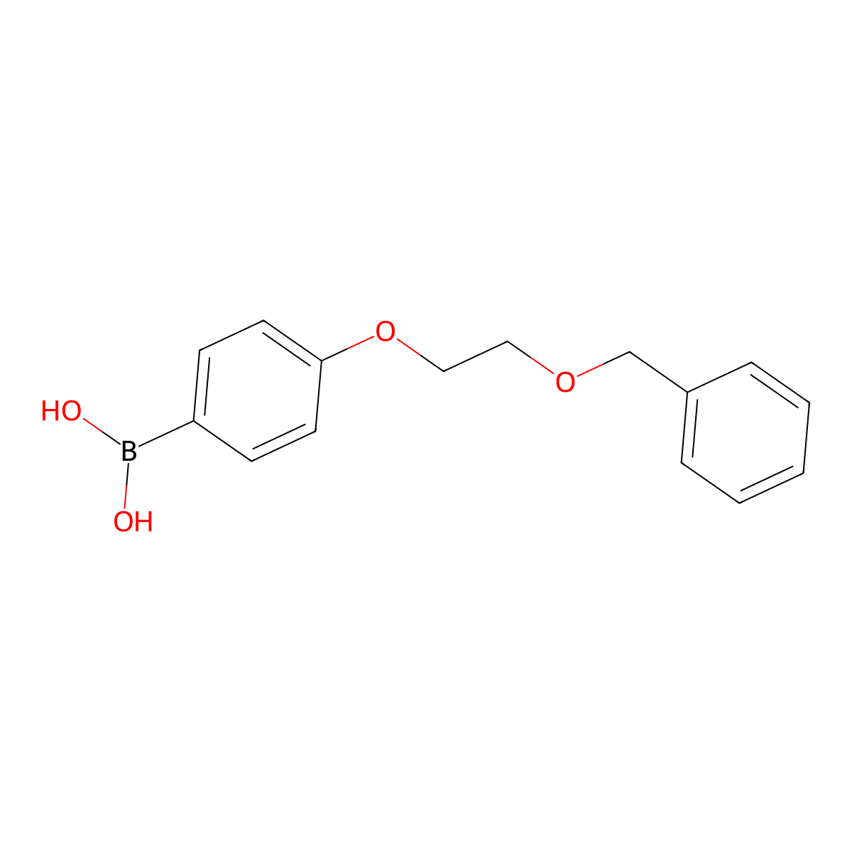 4-[2-(Benzyloxy)ethoxy]phenylboronic acid molecular structure, CAS 851335-76-7
