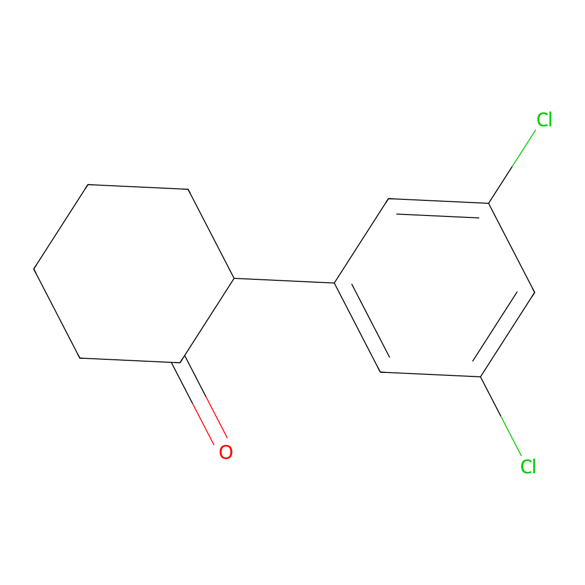 2-(3,5-Dichlorophenyl)cyclohexan-1-one molecular structure, CAS 851337-67-2