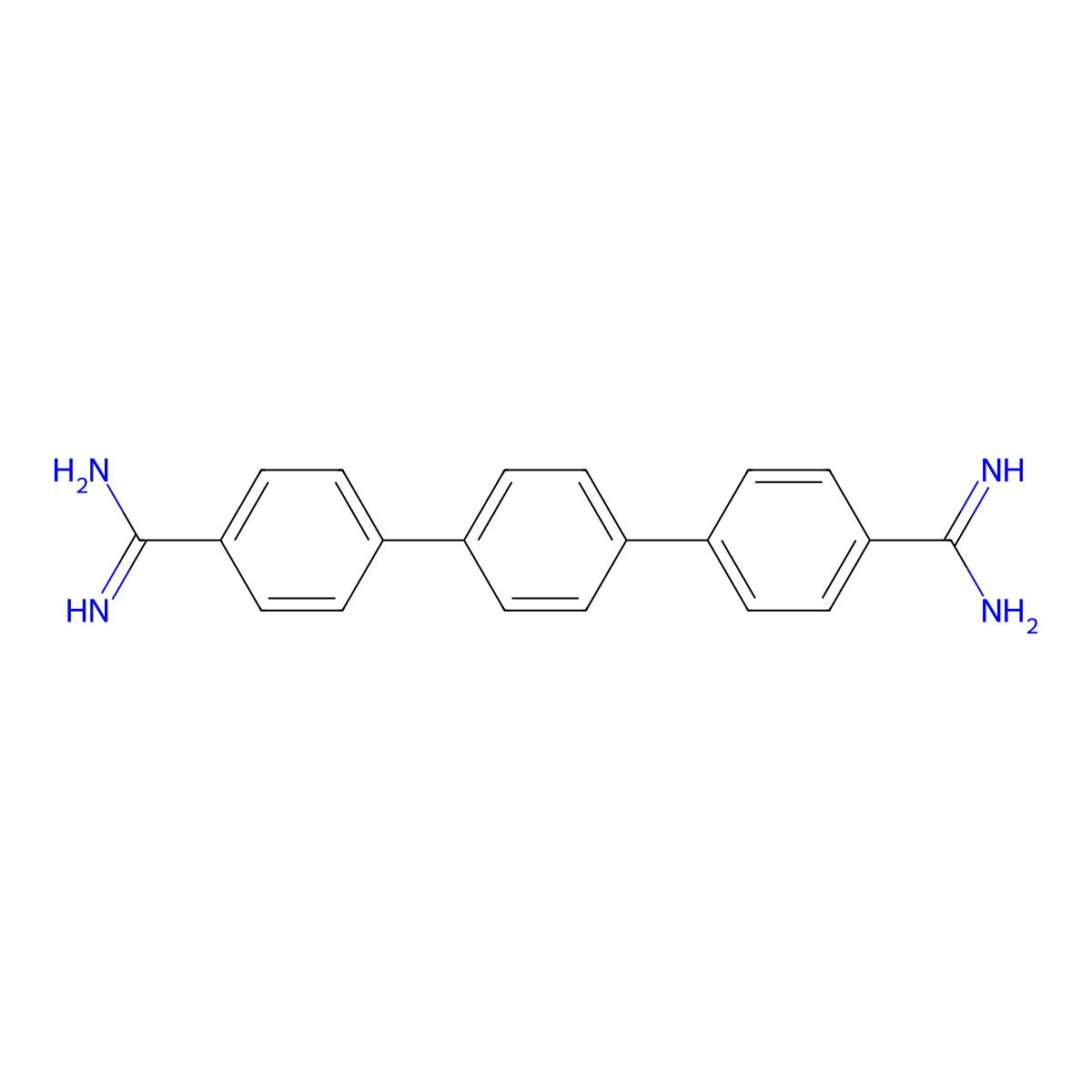 [1,1':4',1''-Terphenyl]-4,4''-bis(carboximidamide) molecular structure, CAS 851340-73-3