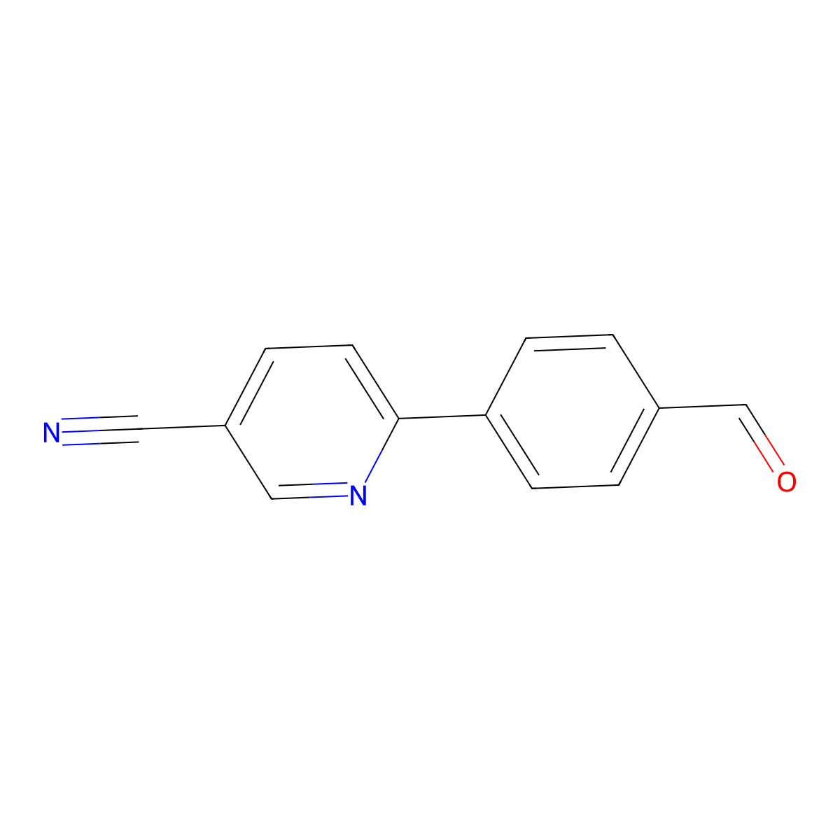 6-(4-Formylphenyl)nicotinonitrile molecular structure, CAS 851340-81-3