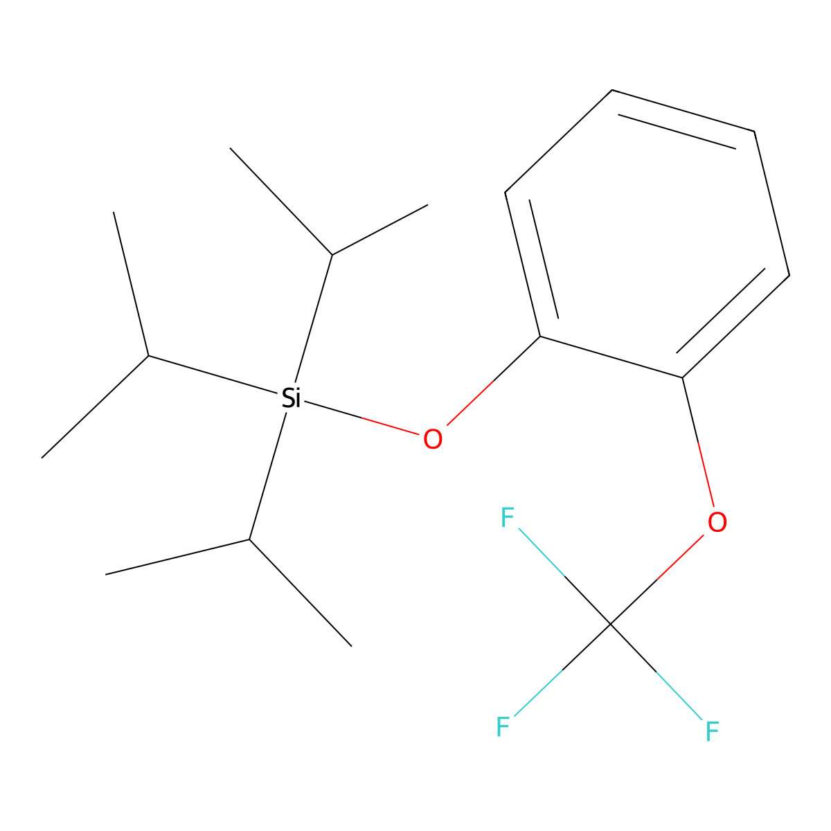 1-(Trifluoromethoxy)-2-[[tris(1-methylethyl)silyl]oxy]benzene molecular structure, CAS 851341-42-9