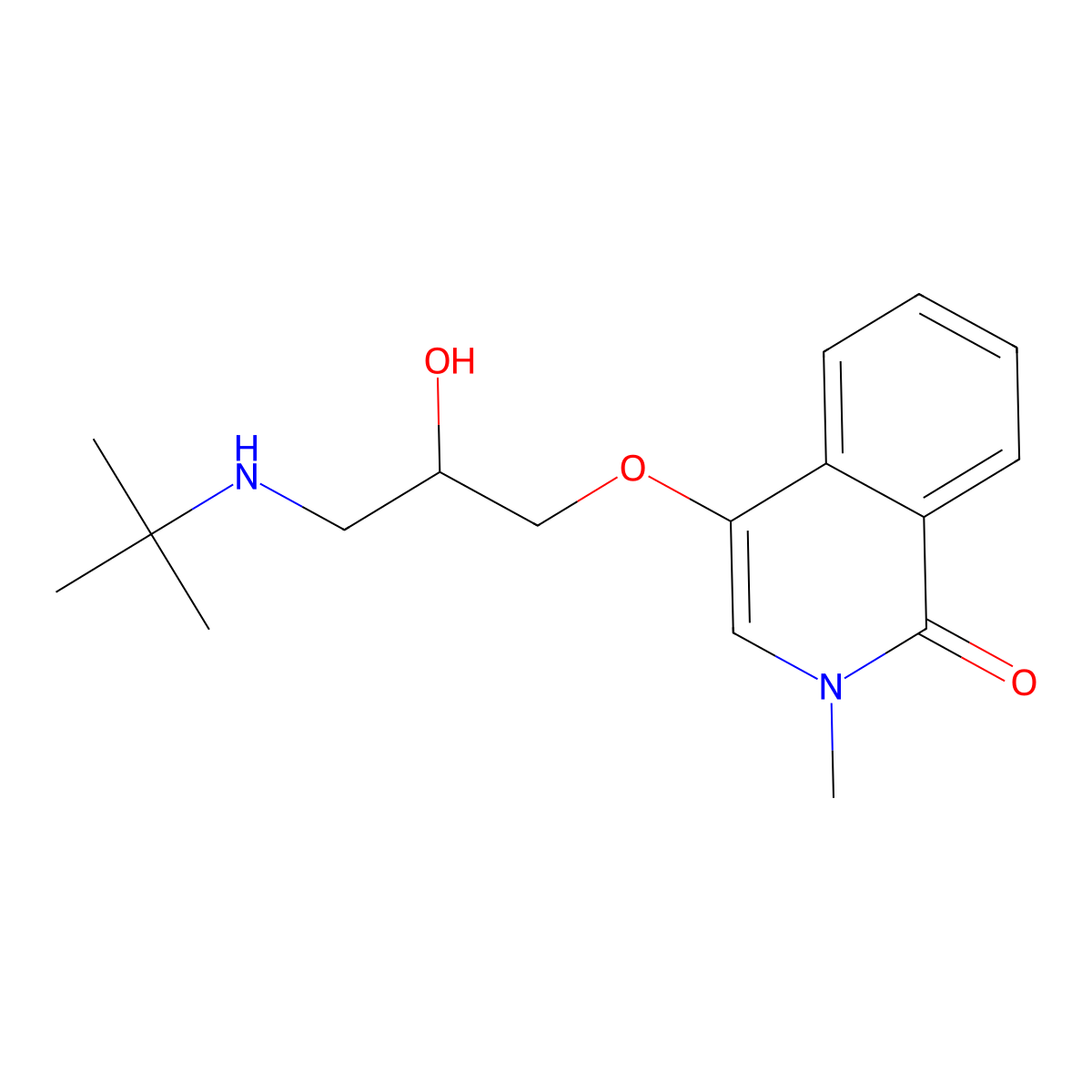 Tilisolol molecular structure, CAS 85136-71-6