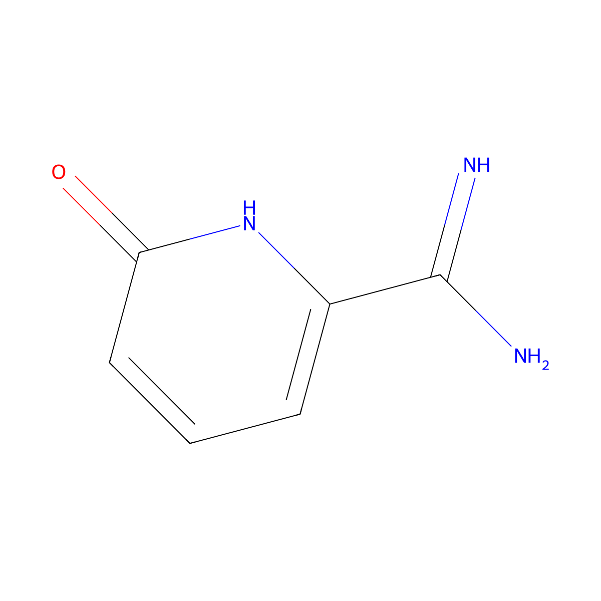 1,6-dihydro-6-oxo-2-Pyridinecarboximidamide molecular structure, CAS 851382-93-9
