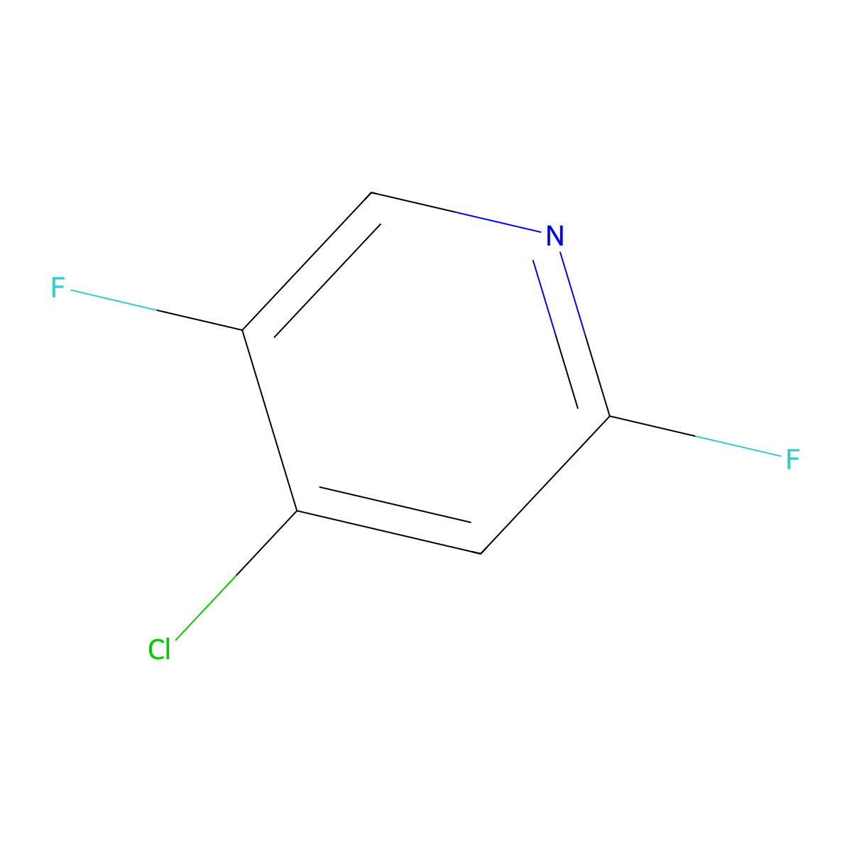 4-Chloro-2,5-difluoropyridine molecular structure, CAS 851386-40-8