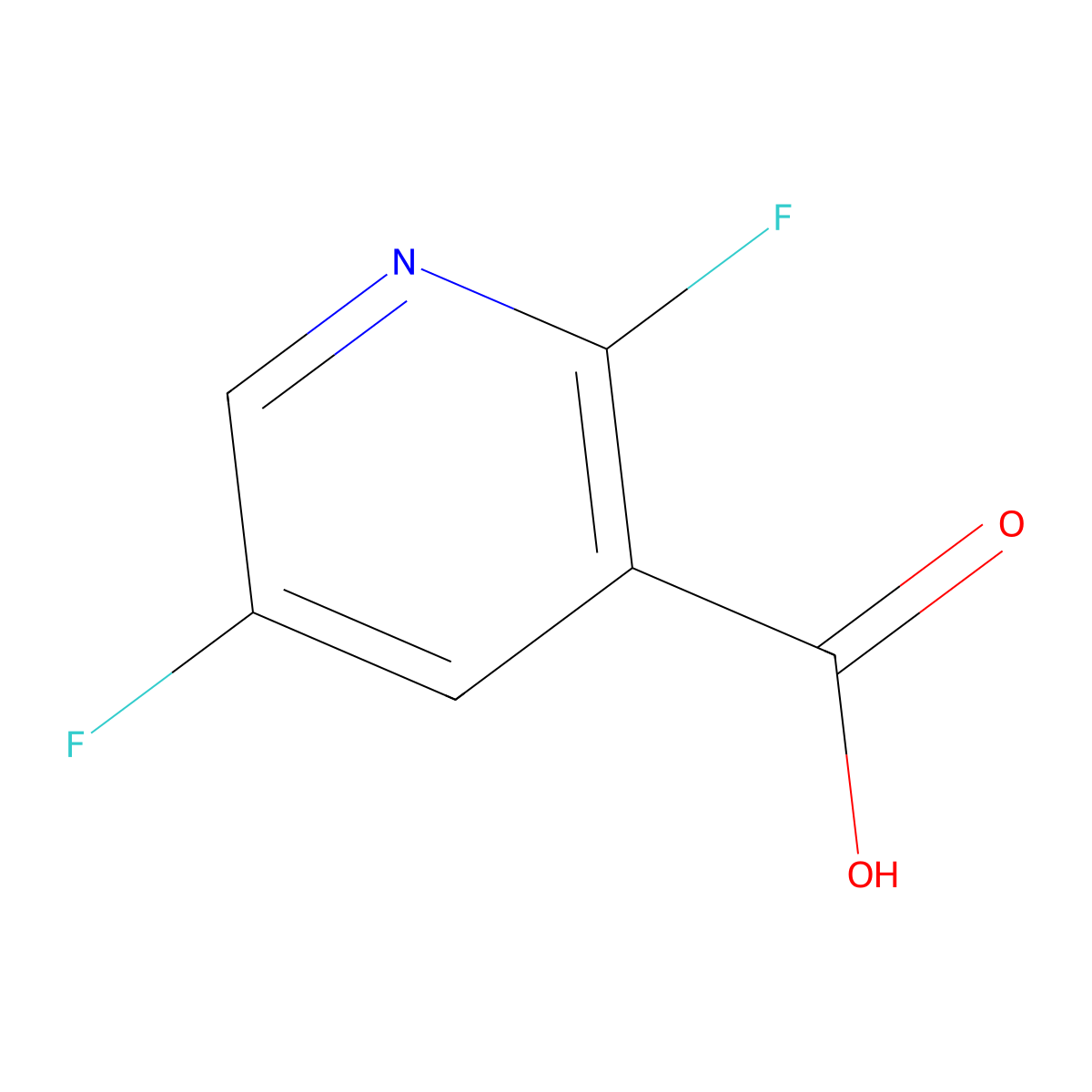 2,5-difluoropyridine-3-carboxylic Acid molecular structure, CAS 851386-43-1