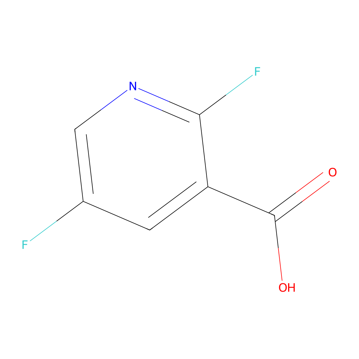 2,5-difluoropyridine-3-carboxylic Acid molecular structure, CAS 851386-43-1