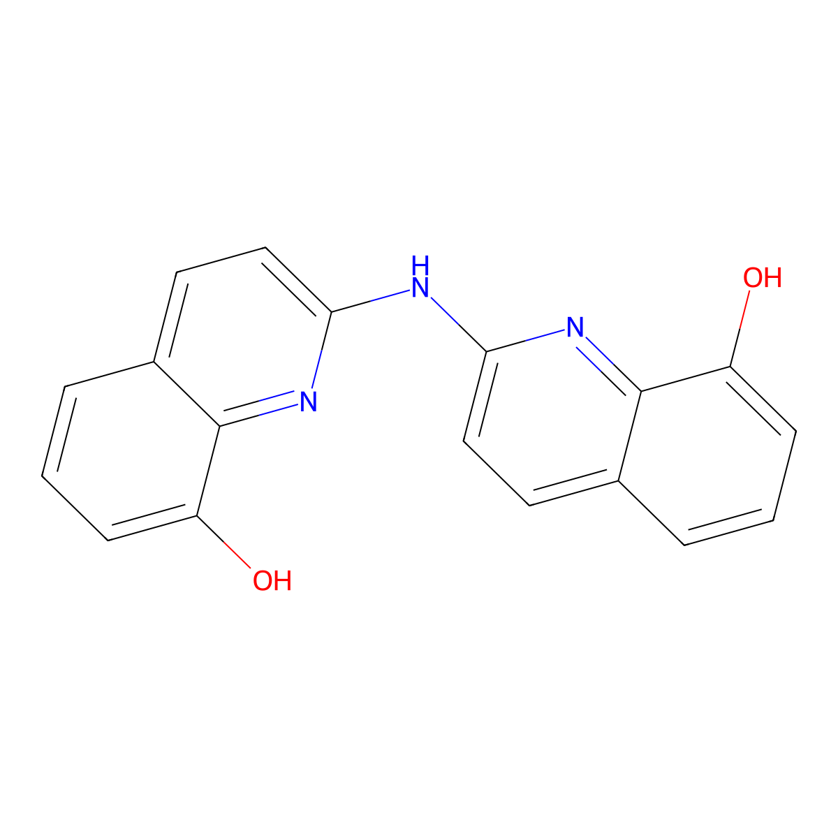 2-[(8-Hydroxyquinolin-2-yl)amino]quinolin-8-ol molecular structure, CAS 85139-11-3