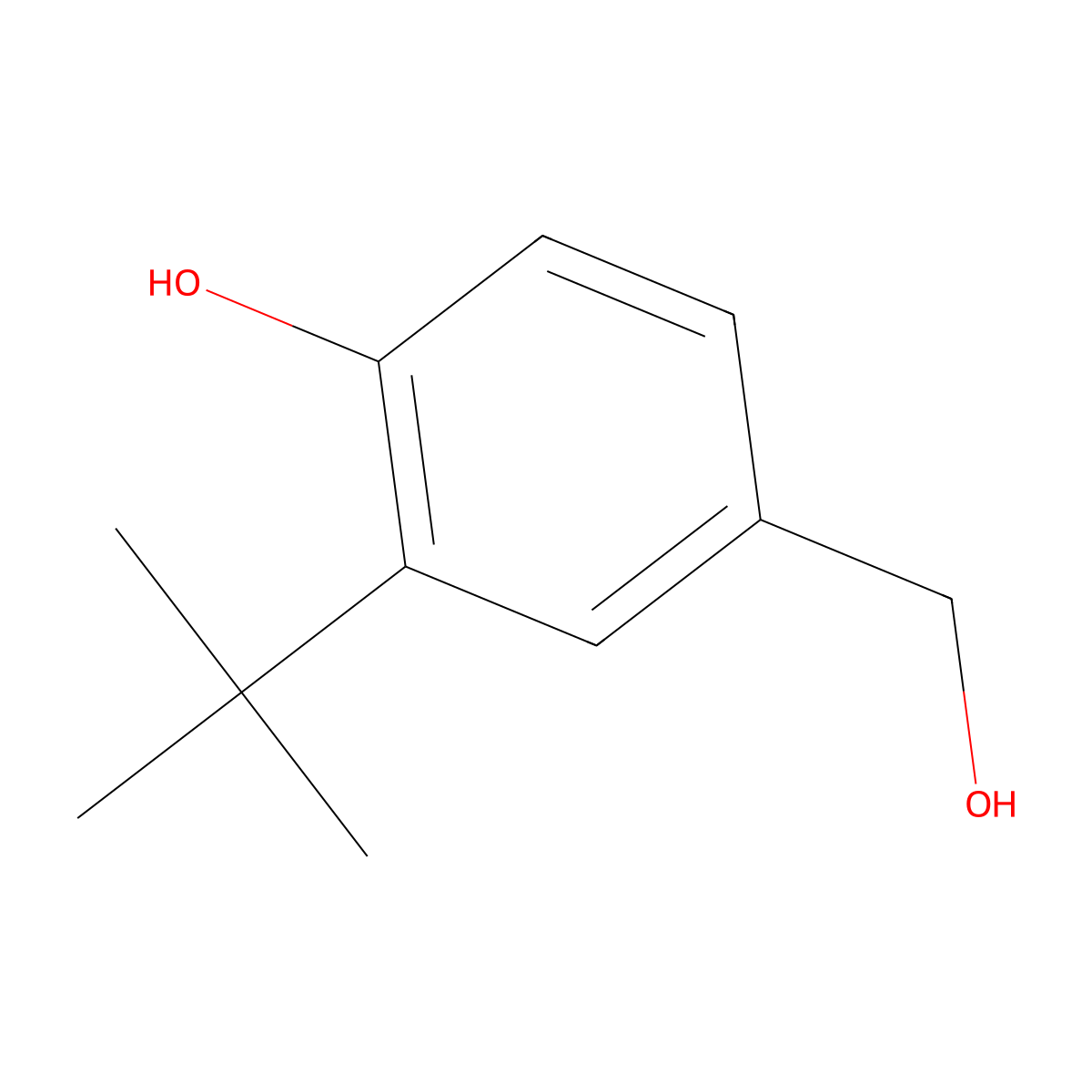 2-(tert-Butyl)-4-(hydroxymethyl)phenol molecular structure, CAS 85139-41-9