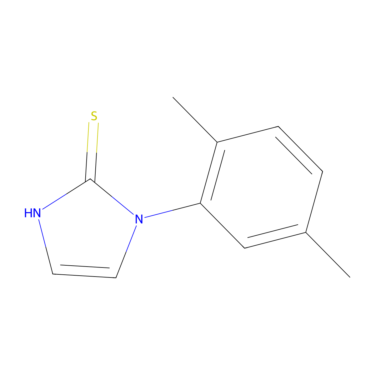 1-(2,5-dimethylphenyl)-1H-imidazole-2-thiol molecular structure, CAS 851398-39-5