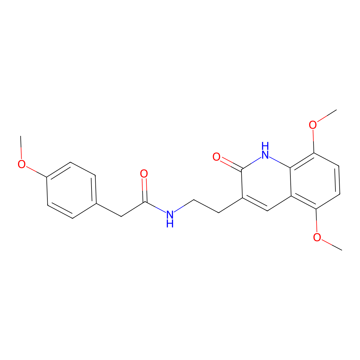 N-[2-(5,8-dimethoxy-2-oxo-1H-quinolin-3-yl)ethyl]-2-(4-methoxyphenyl)acetamide molecular structure, CAS 851403-37-7