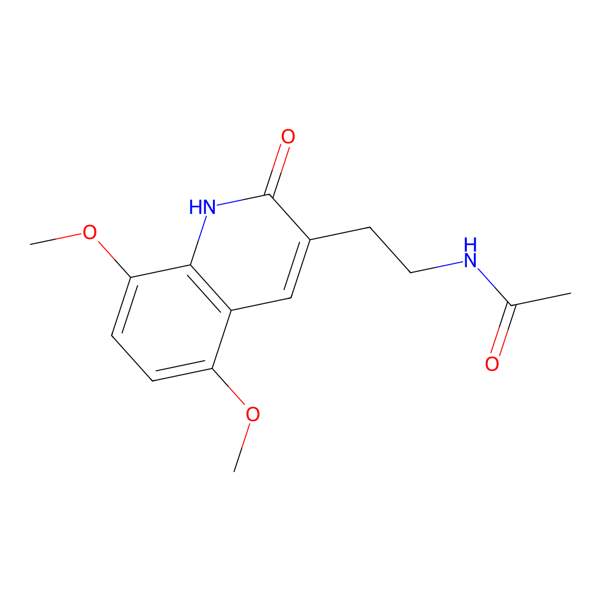N-(2-(5,8-dimethoxy-2-oxo-1,2-dihydroquinolin-3-yl)ethyl)acetamide molecular structure, CAS 851403-83-3