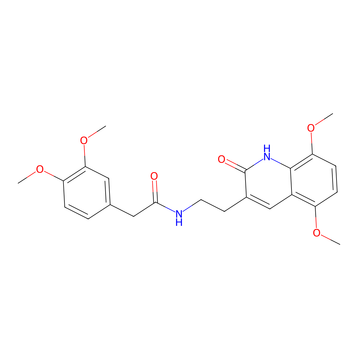 N-[2-(5,8-dimethoxy-2-oxo-1H-quinolin-3-yl)ethyl]-2-(3,4-dimethoxyphenyl)acetamide molecular structure, CAS 851404-01-8