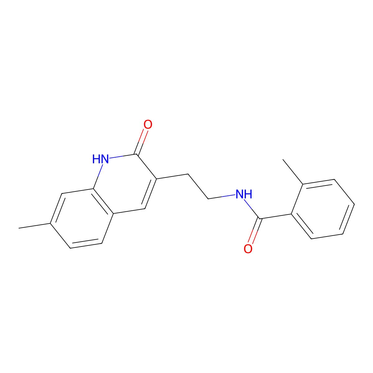 2-methyl-N-[2-(7-methyl-2-oxo-1H-quinolin-3-yl)ethyl]benzamide molecular structure, CAS 851404-44-9