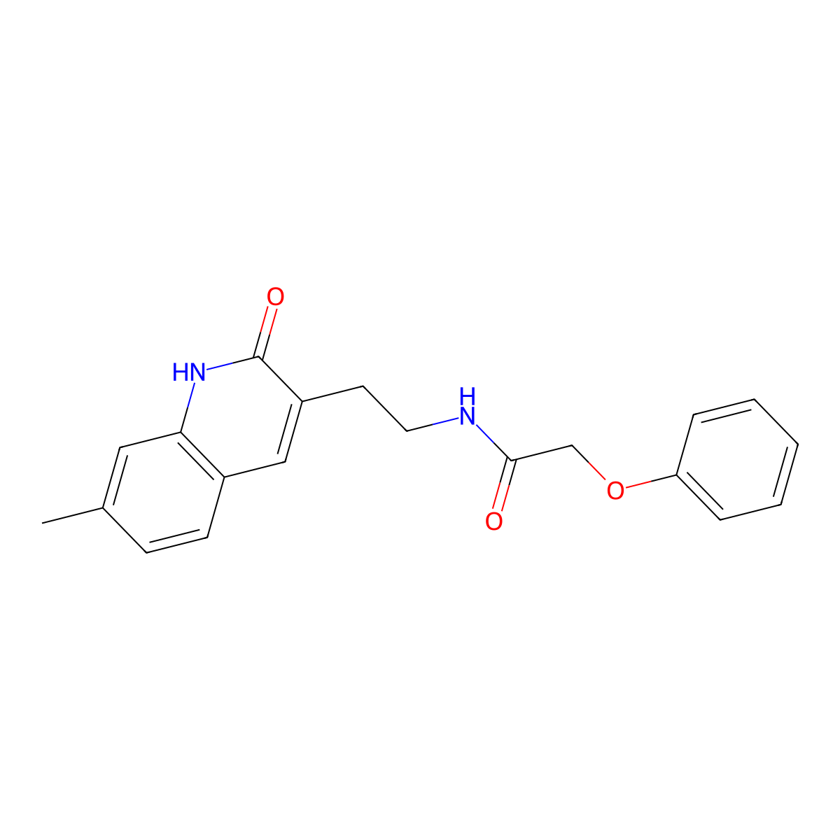 N-[2-(7-methyl-2-oxo-1H-quinolin-3-yl)ethyl]-2-phenoxyacetamide molecular structure, CAS 851404-48-3
