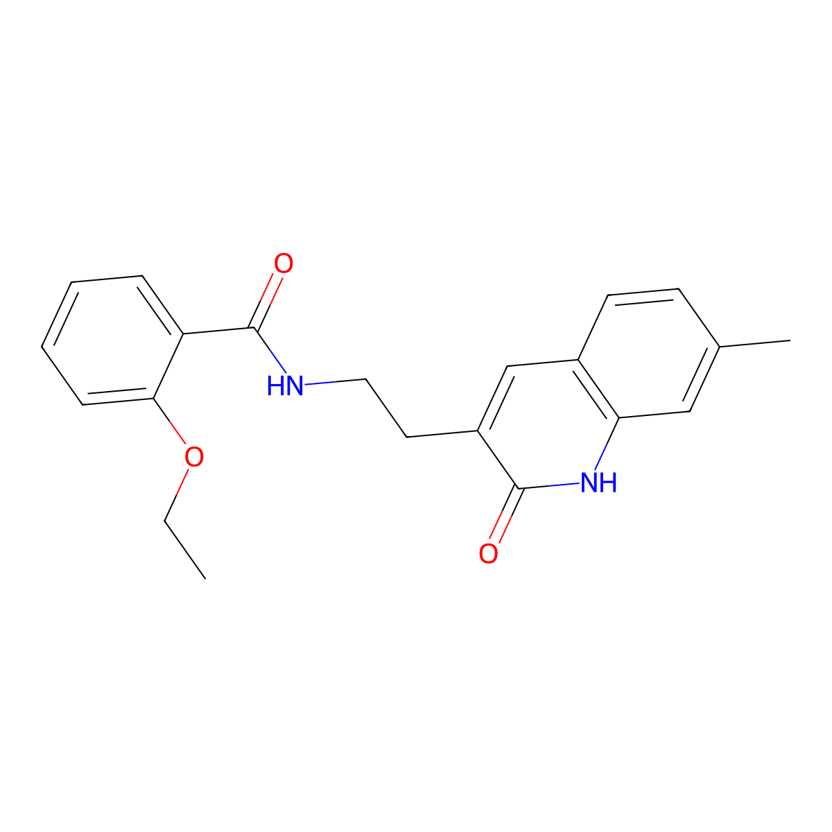 2-ethoxy-N-[2-(7-methyl-2-oxo-1H-quinolin-3-yl)ethyl]benzamide molecular structure, CAS 851404-50-7